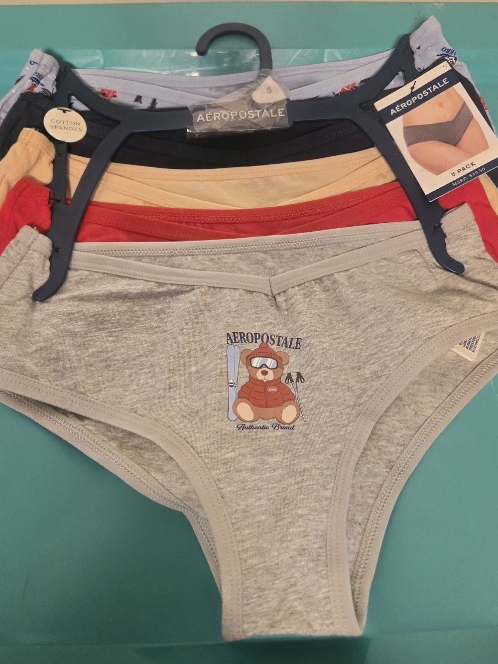 Nwt Aeropostale Cotton Spandex Underwear 5 Pack Young Lady Small